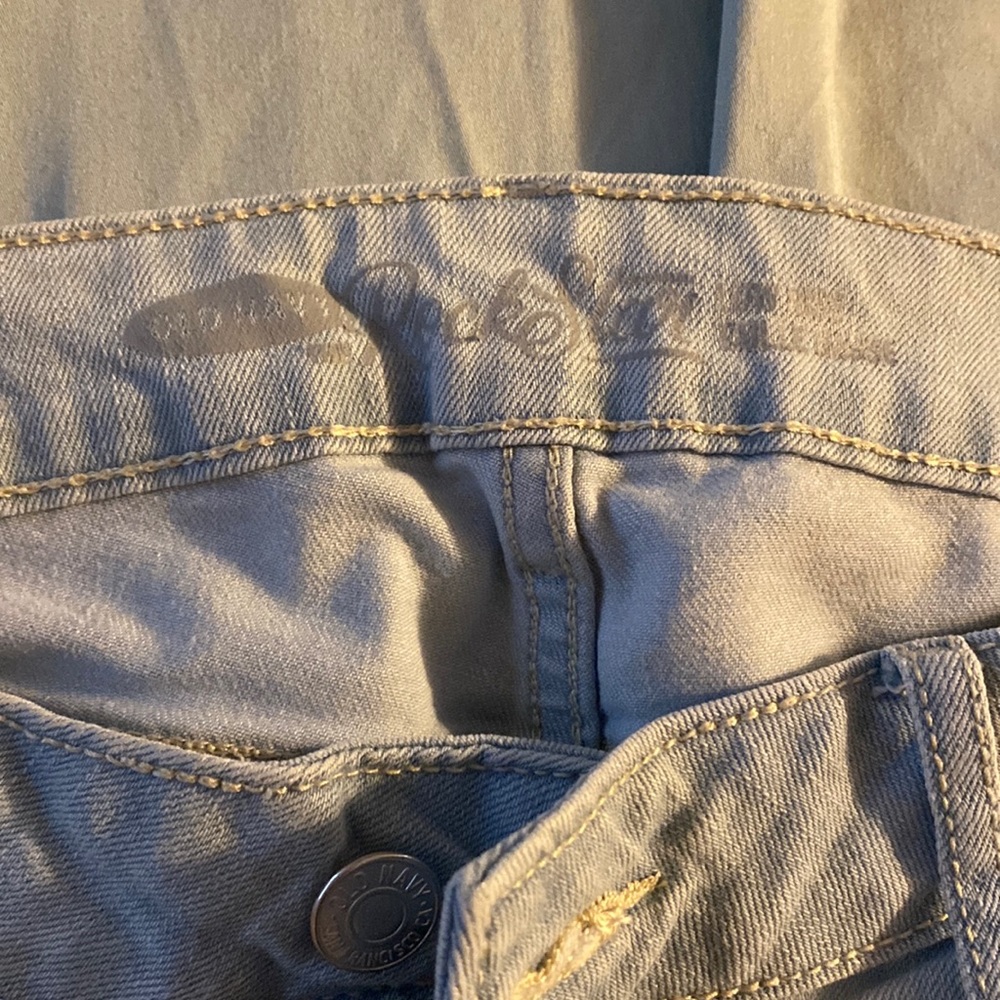 Light blue, faded, jeans